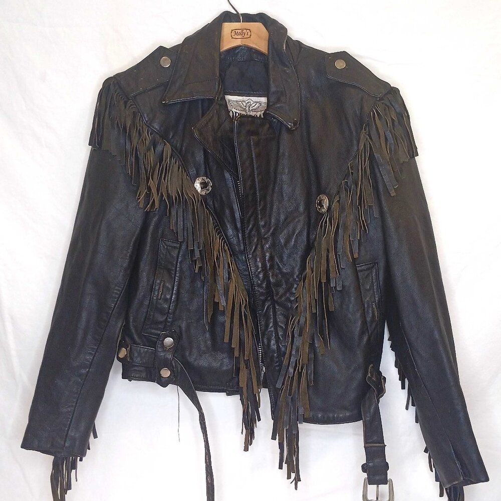 Open Road Tassel Leather Jacket